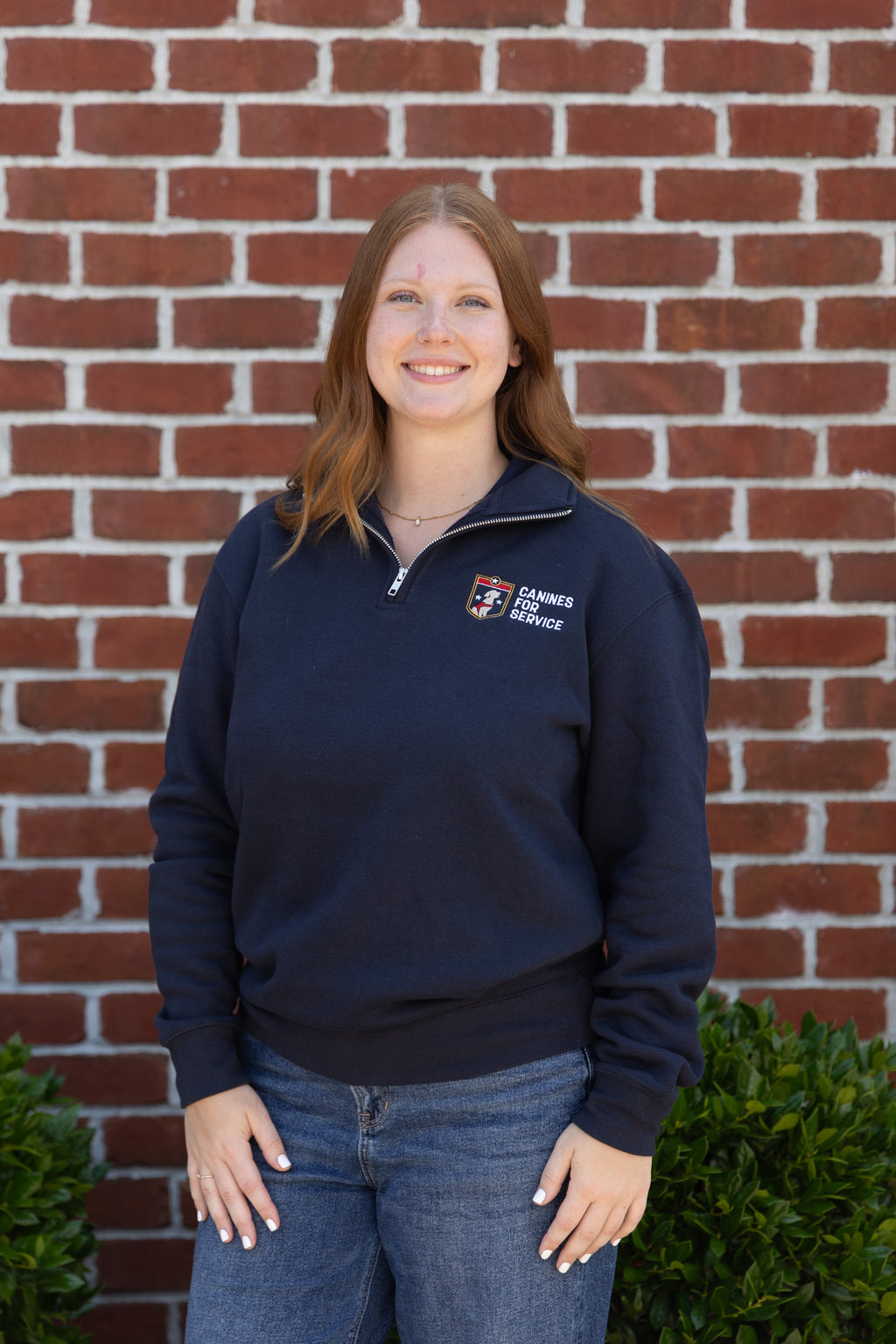 Navy Quarter-Zip Sweatshirt
